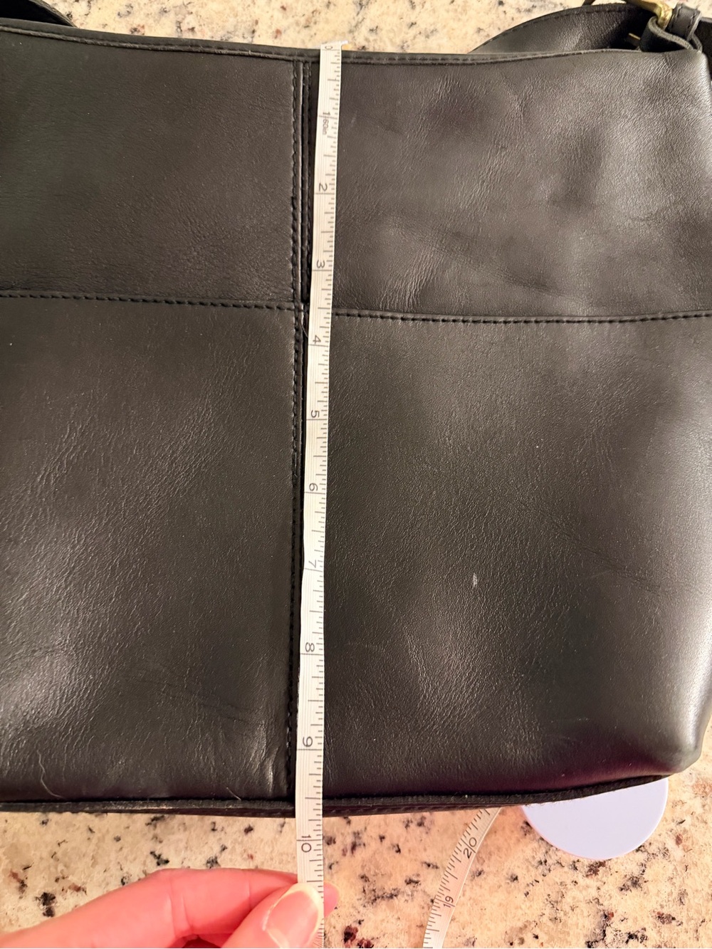 ✨ Vintage Leather Hunt Club Black Crossbody Bag - Picture 6 of 7
